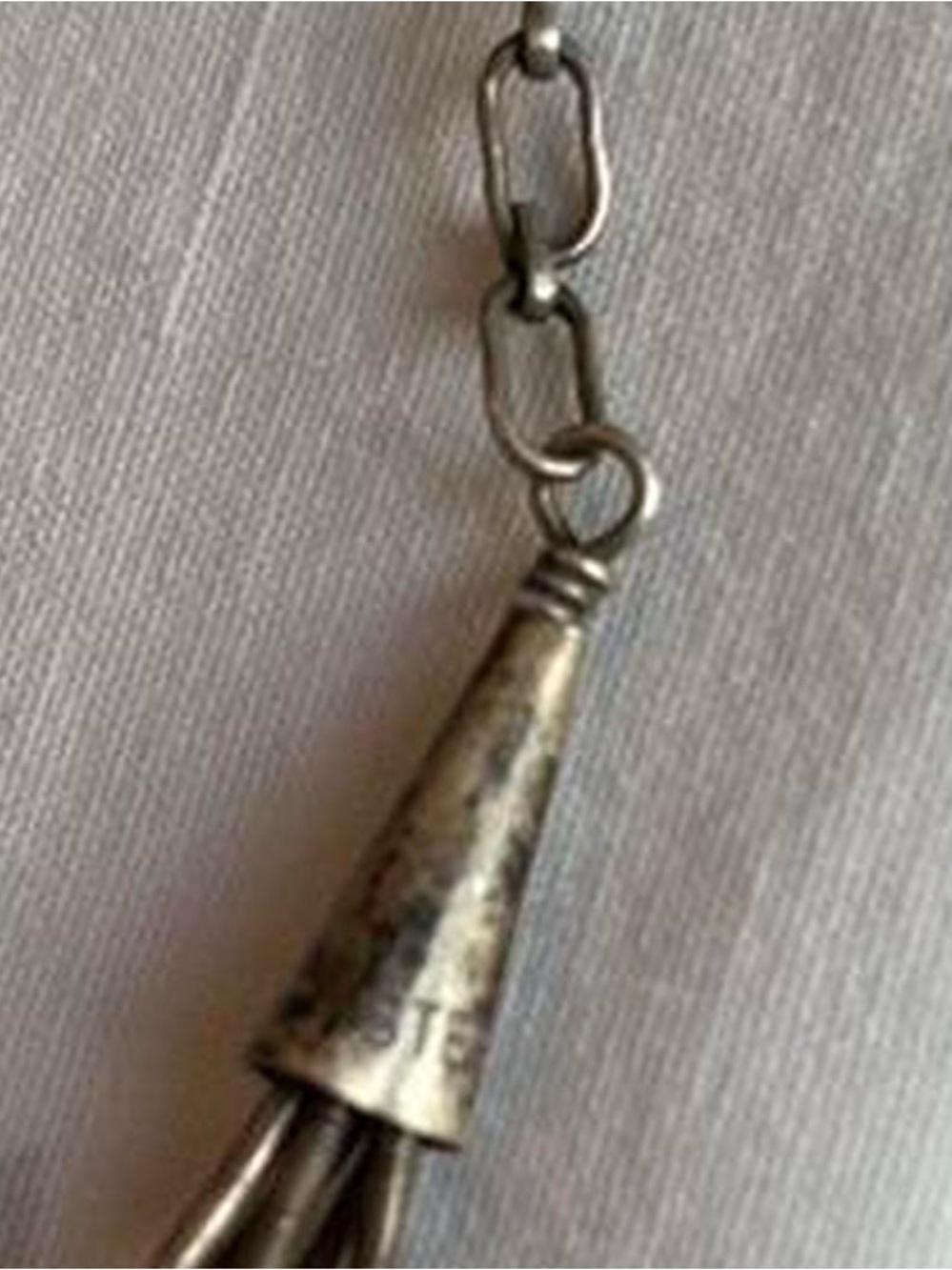 70s Bohemian Vintage Hippie Southwestern Sterling Silver Necklace - Picture 7 of 8